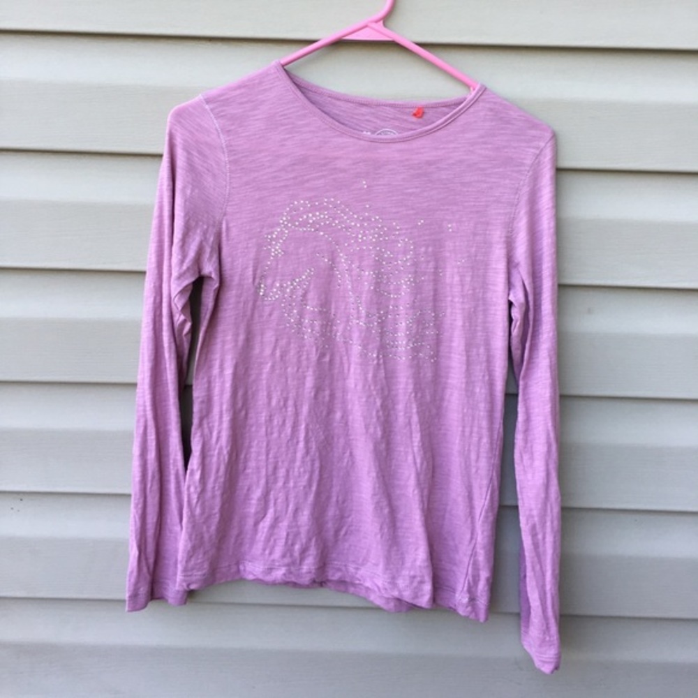 Manguun girls long sleeve purple shirt  $5/25